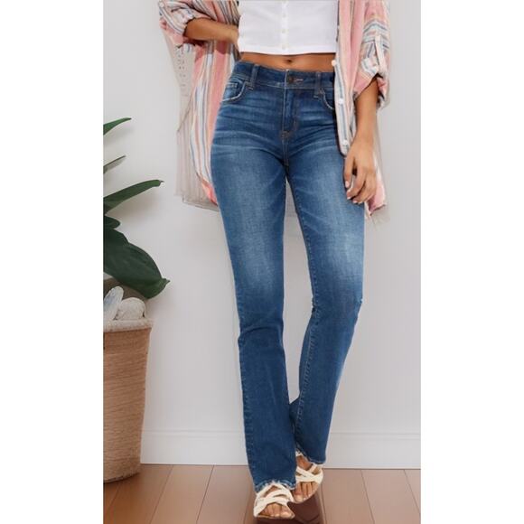 American Eagle Outfitters Denim - Y2K American Eagle Super Stretch Kick Boot Jeans Womens 12 Angle Wings SHORT 90s